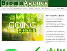 Tablet Screenshot of csabrown.com